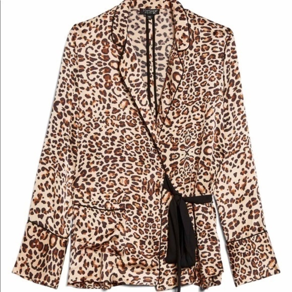 NWT - top shop- Leopard blouse - Picture 8 of 12